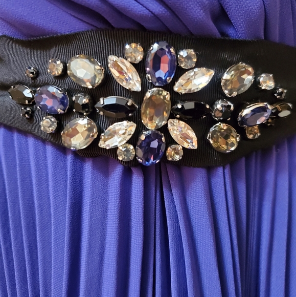 New Pearl Georgina Chapman of Marchesa Purple Dress Size 8 - Picture 9 of 11